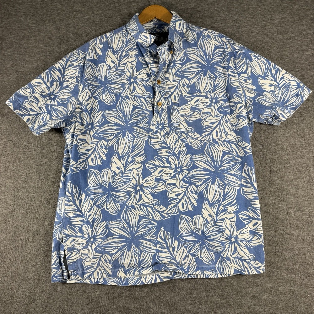 Chubbies Hawaiian Shirt Men Size S Pullover Button Up Dress Polo The Nutter USA